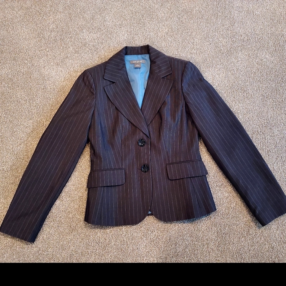 Ann Taylor Dark Gray Blazer Size 0.